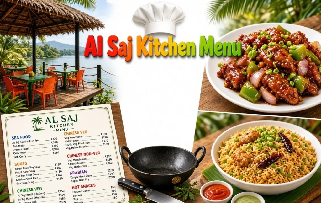 Al Saj Kitchen Menu 2026 : Chatti Choru & Kerala’s Flavourful Arabian-Kerala Feast in Aluva!! Al Saj Kitchen Menu