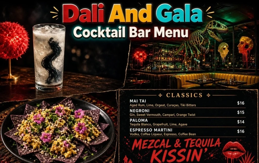 Dali And Gala Cocktail Bar Menu