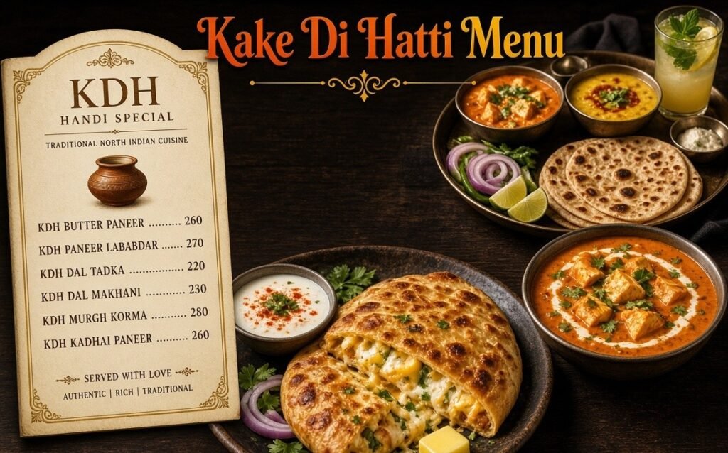 Kake Di Hatti Menu